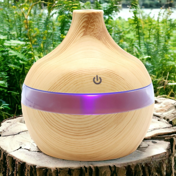 Светодиодный USB арома увлажнитель Holz, коричневый